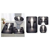 Grace Little three-piece toilet seat pad custom a businessman in doubt having to choose between three different choices indicated by arrows