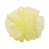 Berwick Offray DWI Sheer Spring Wired Edge Ribbon-1-1/2 Wide X 50 Yards-Yellow Ribbon
