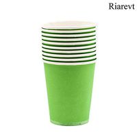 Riarevt Colorful Paper Cups Colorful Party Decoration Cups DIY Disposable Paper Cups Thickened Color Paper Cups Hand-Designed Paper Cups Color Party Supplies Paper Cups 120 Count(Pale Green)
