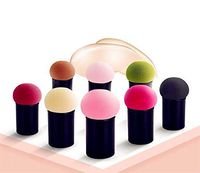 Round Head Small Mushroom Puff Beauty Makeup Tool Sponge Puff Wet and Dry Air Cushion BB Cream Foundation Flutter-5 Pack
