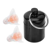 Noise Cancelling Ear Plugs - High Fidelity 27dB Anti-Noise Earplugs Comfortable Ear Plugs for Sleeping, Snoring, Work, Travel， Shooting and Loud Events (Color : Orange)