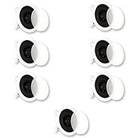 Theater Solutions CS4C in Ceiling Speakers Surround Sound Home Theater 7 Speaker Set CS4C-7S