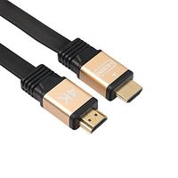 Gold Plated HDMI Cable, Northbear High Speed 2.0 HDMI Flat 4K Cable Supports Video 4K 2160p, HD 1080p, 3D, Supports Ethernet, and Audio Return (1 m / 3 ft, Gold)