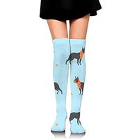 HCZHUCK Boston Dog Women's Novelty Knee High Compression Socks Sports Running Socks