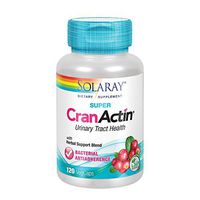 Solaray Super CranActin Cranberry Extract | Bacterial Anti-Adherence Formula 400mg | Healthy Urinary Tract Support | with Added Vitamins | 120 VegCaps