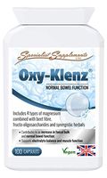Oxy-Klenz - Intestinal Cleanse Support - Comprehensive Oxygenated Formula - 100 Capsules - Suitable for Vegans