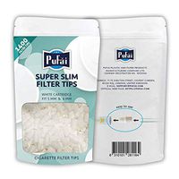 Pufai Filter Tips White Cartridge to Convert 6 mm Slim Filters to 5 mm Super Slim 1400 Pieces