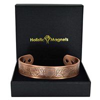 Holistic Magnets® Celtic Bracelet Mens X-Large Copper Magnetic Bracelet Arthritis Natural Therapy Healing Bracelet Stylish and Therapeutic Gift Boxed (ST)-Scottish Thistle (XL: Wrist 8-9.5 inch)