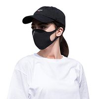 MAGLONG 2 Pcs Unisex Black Dust Cotton Mouth Masks, Fashion Protective Face Masks, Washable, Reusable Masks