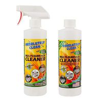 Natural Based Multi-Purpose Household Cleaner Combo, Powerful, Natural Enzymes Make Cleaning Easy - USA Made (1-Spray Bottle & 1-4x Refill Bottle - Makes 5 Bottles - Only $3.00 per 16oz Refill)