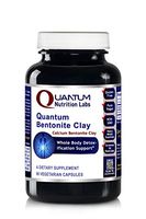 Quantum Bentonite Clay, 90 caps, Vegan Product, Gluten Free, Non-GMO Promotes Whole Body Detoxification Support