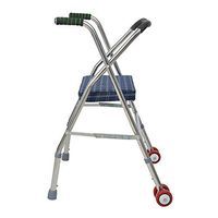Walker/Walking Aid/Standing Walking/Standing Frame Elderly Cart Old ManCan Walker Two Rounds Collapsible Walking Aid -by TIANTA (Color : B)