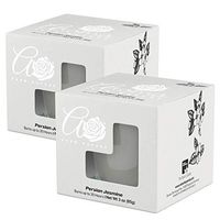 Aroma From Nature Persian Jazmine 3 oz AireCare Scented Candle - 2 Pack - Aromatherapy Candles - Home Fragrance - Apothecary Glass With Single Wick