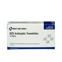 First Aid Only 12-018 Benzalkonium Chloride Antiseptic Towelette (Box of 10)