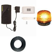 Business Door Entry Chime with Flashing Strobe | Easy to Install Long Range Motion Sensor & Loud Doorbell Receiver with Adjustable Volume | Ideal Entrance Alert for All Door Types & Businesses