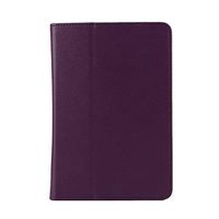 iPad Mini 3 Cover, Premium Leather Folio Case Ultra Slim Book Cover Design Multi-Angle Viewing Stand Auto Sleep/Wake Function Smart Screen Protector for iPad Mini/Mini 2/3 (Purple)