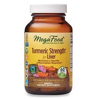 MegaFood, Turmeric Strength for Liver, 60 Tablets, Maintains a Healthy Inflammation Response, Vitamin and Herbal Dietary Supplement, Gluten Free, Vegan, 30 Servings