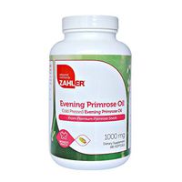 Zahler Evening Primrose Oil, Cold Pressed GLA Rich Supplement, Alleviates Symptoms of PMS and Menopause, Certified Kosher (180 Softgels)