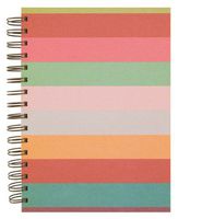 Pepper Pot Old School Stripe Spiral Bound Journal, Oldschool