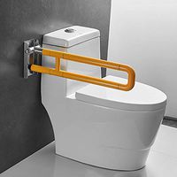 DERTHWER Toilet Handrail Safety Stabilizing Frame for Toilet Stabilizing Armrests Handle with Grab Bar Bathroom Seat Bracket for Special People Anti-Slip Safety & Assisting Rails Bar