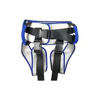 HEALLILY Transfer Belt with Leg Loops Patient Aid Transfer Sling Rehabilitation Belt Lower Limb Walking Standing Training Equipment (Blue)