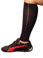 CzSalus Basketball, Running, Baseball, Football, Cycling, Training Sport Calf Sleeves with Graduated Compression - 1/S Black