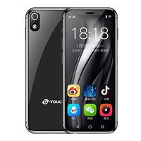 Xiu Smart Phone K-Touch I9, 3GB+64GB, Face ID Identification, 3.5 inch MTK6739 Quad Core 2.4Ghz, Network: 4G, Dual SIM, Not Support Google Play (Black) Carrier Cell Phone (Color : Black)