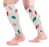 LEVEIS Summer Ice Cream Arm Sleeves UV Protection for Men Women Sunblock Protective Gloves Running Golf Cycling Driving Long Arm Cover 1 Pair