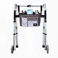 Walker Rollator Accessory Bag, Hands Free Walkers Bag,Universa Wheelchair Storage Tote Bag - Folding Walkers Organizer Pouch for Disabled Elderly,Handicap,Seniors 12"L x 7.8"H x 6"W