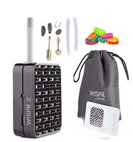 IOLITE WISPR 2 Portable Butane Powered Aromatherapy Diffuser (Black) + (2) I LOVE BOOBIES Bracelets