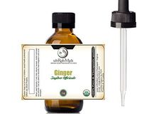USDA Certified Organic Ginger Essential Oil || ALWAYS 100% Pure & Unadulterated || Therapeutic Quality Organic (2oz)