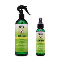 YAYA Organics Tick Ban | Extra Strength Tick Repellent Made with Essential Oils and All Natural, DEET Free Ingredients | Proven Effective, Safe for Adults, Kids and Dogs | Mixed Pack (4oz/16oz)