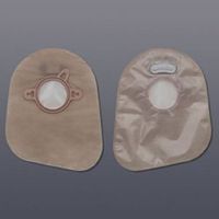 HOLLISTER Filtered Ostomy Pouch New Image 2 1/4" Flange Two-Piece System 7" Length Closed End (#18383, Sold Per Box)