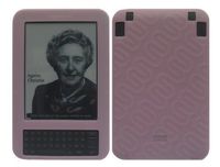 iShoppingdeals - for Amazon Kindle 3G WiFI: Pink Silicone Skin Cover Case + Screen Protector