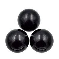 AD Beads Natural Gemstone Harmony Round Ball Crystal Healing Sphere Massage Rock 20~50mm (14 Black Onyx, 40mm)