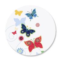 Delicate Butterflies Envelope Seals - Set of 144 Self-Adhesive, Flat-Sheet, 1-1/2" Sticker Seals, By Colorful Images