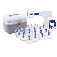 Massage Tools Back Massagers Vacuum Cupping, Vacuum Suction Cup Household Electric Cupping Chinese Traditional Cupping Vacuum Magnetic Cupping Physical Massage (30 cans)