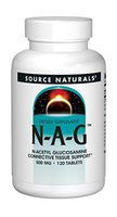 Source Naturals N-A-G N-Acetyl Glucosamine 500mg Natural Health Support for Joint Pain, Swelling, Stiffness and Discomfort Anti-Inflammatory and Pain Reducing Supplement - 120 Tablets