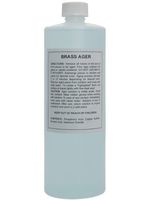 32oz (Ounce) - Brass Darkening Solution antique vintage old metal ager patina copper tin bronze dull