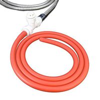 Enema Shower Anal Cleaning Shower Douche System Kit for Men and Women Reusable Red Latex Hose (59in+Valve)