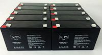 SPS Brand 6V 12Ah SLA Replacement Battery for Modified Powerwheels (10 Pack)