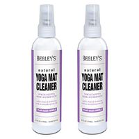 Begley's 100% Natural Yoga Mat Cleaner and Deodorizer Spray 8oz, Plant Based with Fragrant Essential Oils, Pure Eucalyptus & Lavender - 2 Pack