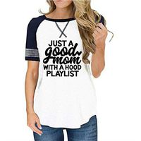 Aniywn Womens Casual Graphic Tee Short Sleeve Summer Striped Letter Print o Neck Tops Shirts S-XXL White