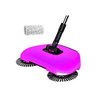 Fengshangshanghang Sweeper, Hand-push Vacuum Cleaner Home Floor Mopping Machine, Home Sweeping/Mopping Integrated Suit (purple/Blue, 34 20 8cm) Multi-angle cleaning