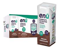 ENU RTD Chocolate Whey Protein Shake 17g (18 Pack) | Lactose & Gluten Free, Non-GMO Workout Drink For Muscle Gain | Healthy Weight Gain Nutrition Drink