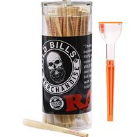 Raw Cones Authentic King Size Pre-rolled with Filter (100 Pack) Pure Raw Hemp with Cone Artist
