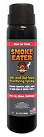 Smoke Eater - Breaks Down Smoke Odor at The Molecular Level - Eliminates Cigarette, Cigar or Pot Smoke On Clothes, in Cars, Homes, and Office - 3.5 oz Travel Spray Bottle (New CAR Fresh AEROSOL)