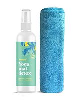 ASUTRA Natural & Organic Yoga Mat Cleaner (Uplifting Eucalyptus Aroma), 4 fl oz | Safe for All Mats & No Slippery Residue | Cleans, Restores, Refreshes | Comes w/ Microfiber Cleaning Towel