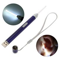 USB LED Lighted Ear Spoon Children Adult Visual Ear Wax Removal Ear Cleaning Tool