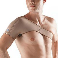 Oppo Medical Right or Left Breathable Neoprene Shoulder Support (Unisex; Natural), Medium